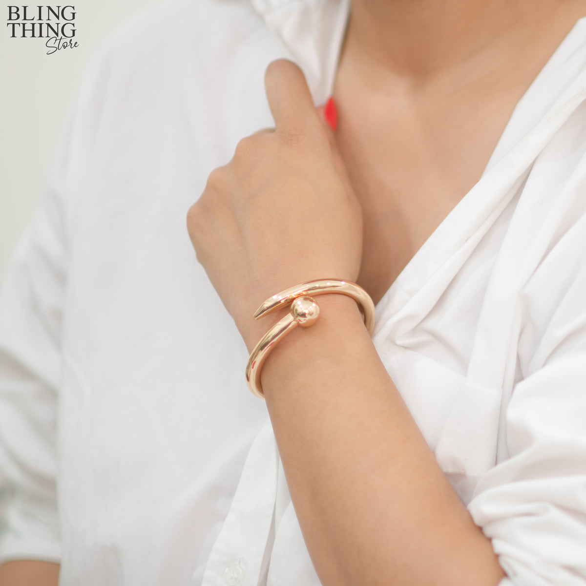 Radiance Coil Gold Bracelet