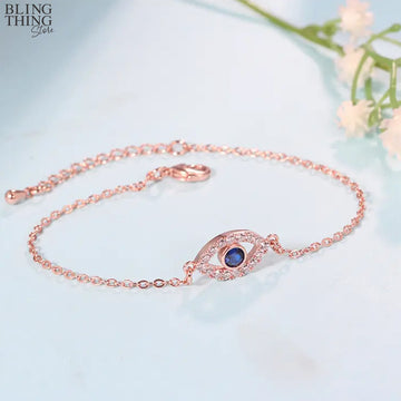 Evil Eye Rosegold Bracelet