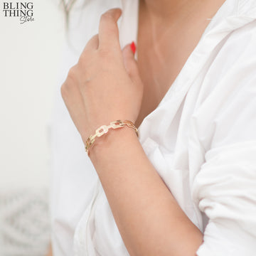 Regal Gold Link Bracelet