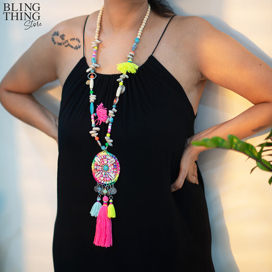 Gypsy Groove Necklace (Pop Colours)