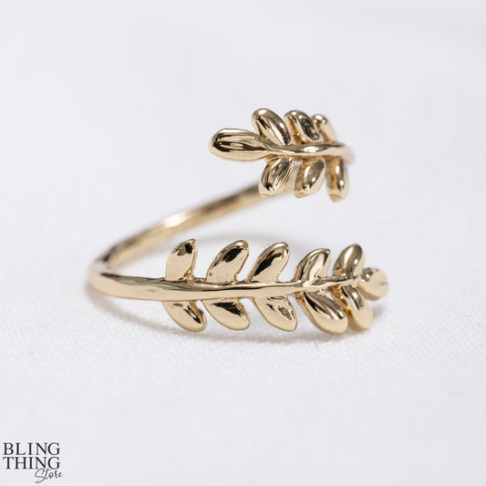 Open Leaf Ring