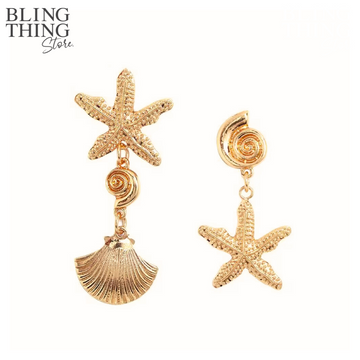 Mismatched Seashell Earrings