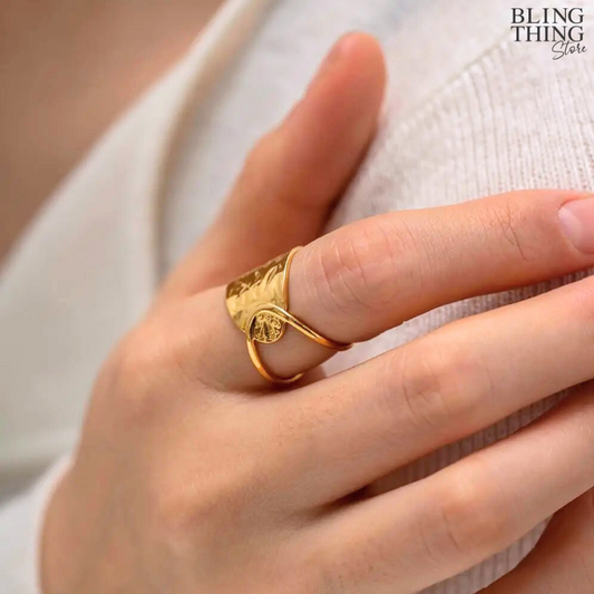 FlexiWave Gold Ring