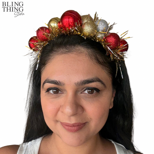 Tinsel & Baubles Christmas Party Band - Gold