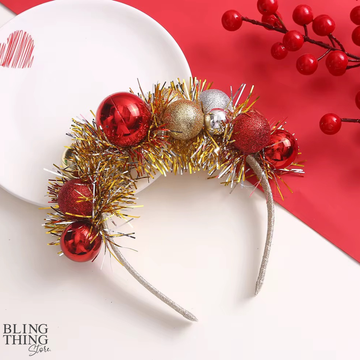 Tinsel & Baubles Christmas Party Band - Gold