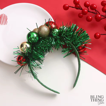Tinsel & Baubles Christmas Party Band - Green