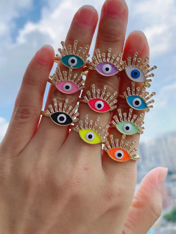 Pop Evil Eye Rings