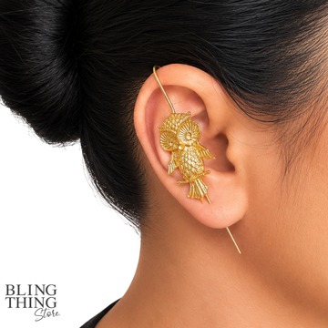 Night Owl Threader Ear Cuff