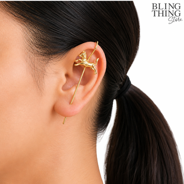 Galloping Horse Glider - Ear cuff / Ear Climber