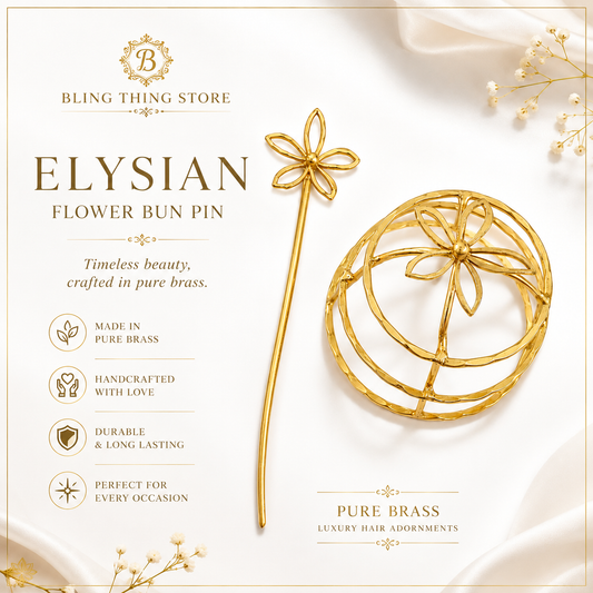 Elysian Flower Bun Pin (Small Size)