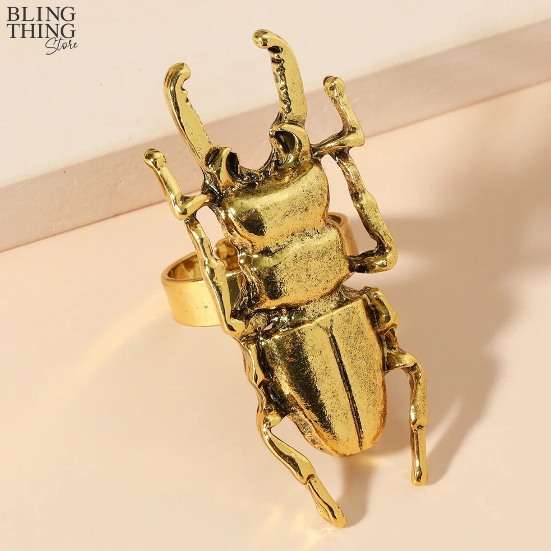 Beetle Shell Ring Beetle Ring
