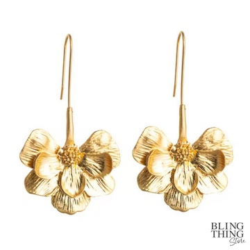 Blooming Flower Dangle Earrings