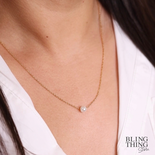 Tiny Treasure Pearl Necklace