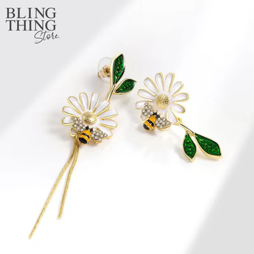 Bee & Daisy Mismatch Studs