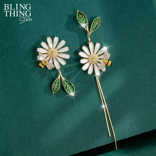 Bee & Daisy Mismatch Studs