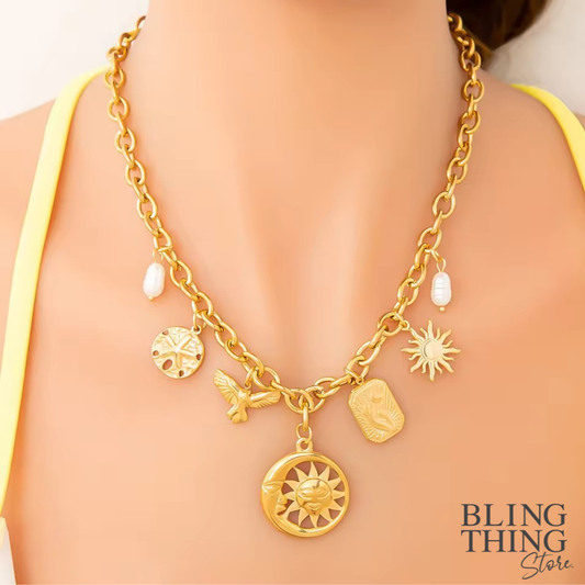 Sun & Moon Story Necklace