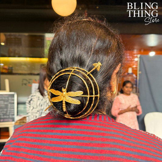 Dragonfly Hair Cage Bun