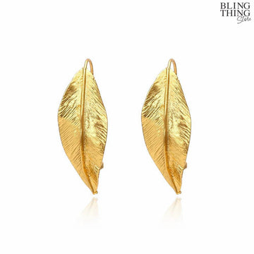 Golden Foliage Earrings